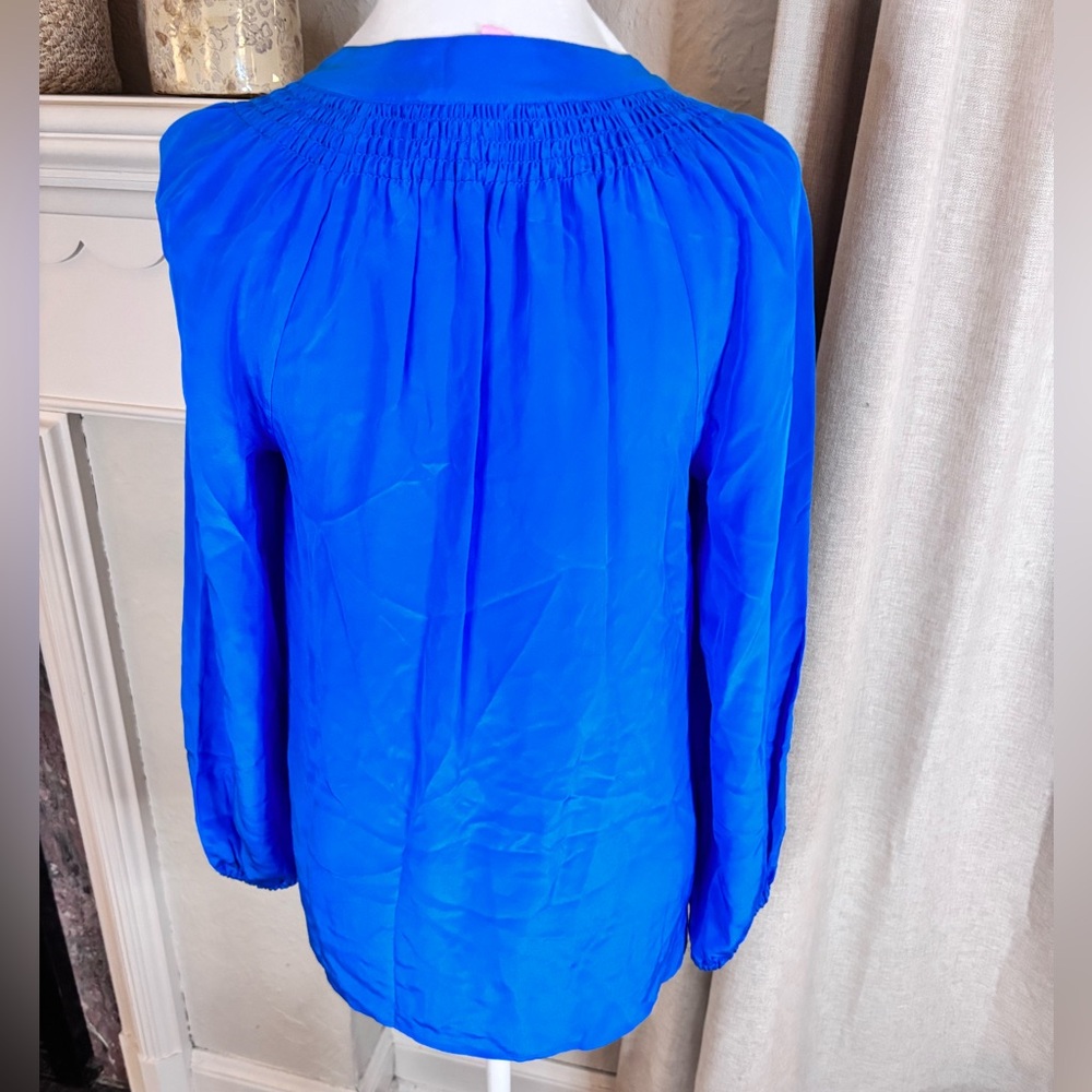 Lilly Pulitzer silk v neck blouse woman’s xs - Picture 5 of 9